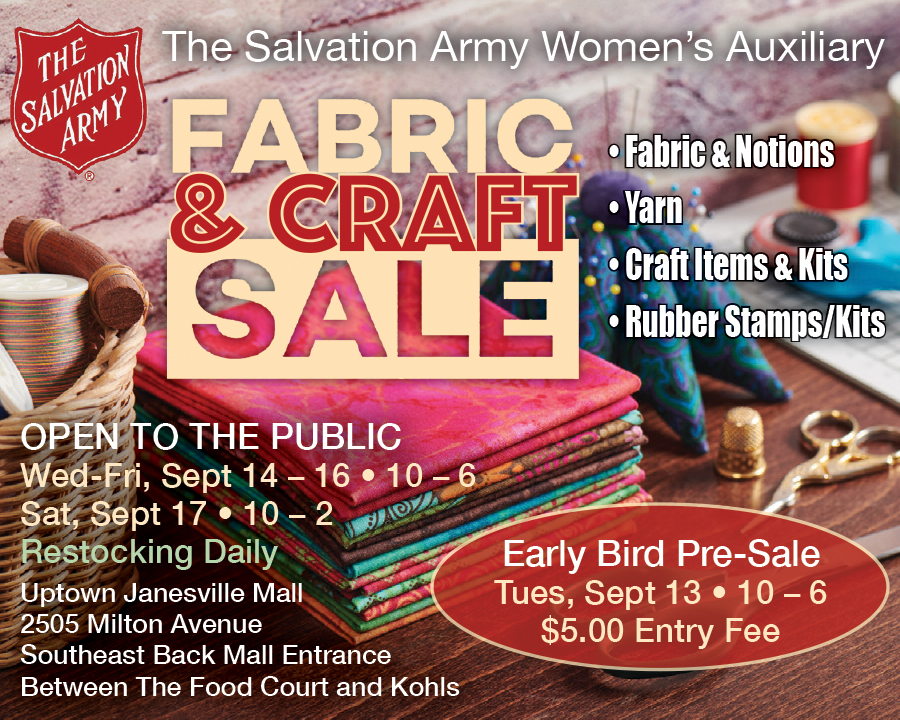 The Salvation Army Women s Auxiliary Fabric Craft Sale Uptown 